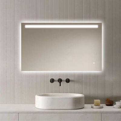 Loxa - Rechthoekige Badkamerspiegel Ambi Led 100x60cm - Dimbaar - 3 Led standen - Condensvrij vlak - Duurzame kwalieit - Eenvoudige installatie