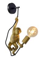 Lucide EXTRAVAGANZA CHIMP - Wandlamp - 1xE27 - Zwart - thumbnail