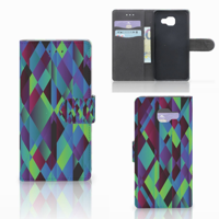 Samsung Galaxy A5 2016 Bookcase Abstract Green Blue - thumbnail