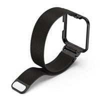 Milanese bandje met case - Zwart - Xiaomi Redmi Watch 2 (Lite) - thumbnail