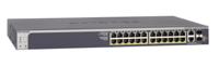 NETGEAR GS728TXP 28-poorts Gigabit/10G Stackable LAN PoE-switch Smart Managed Pro (met 24x PoE+ 195 W, 2x 10G koper en 2x 10G SFP+, desktop- of rekmontage met ProSAFE levenslange garantie) zwart - thumbnail