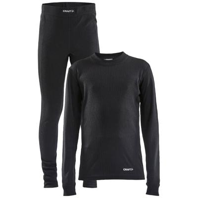Craft Baselayer Set Thermoset Kinderen Black 122-128 Craft Baselayer Set Thermoset Kinderen Black 122-128