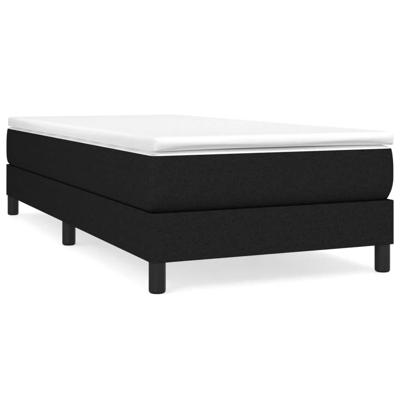Boxspring met matras stof zwart 80x200 cm