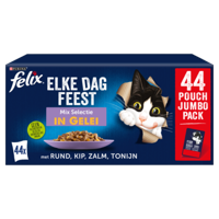 FELIX POUCH ELKE DAG FEEST IN GELEI MIX BOX TONIJN / ZALM / RUND / KIP - thumbnail