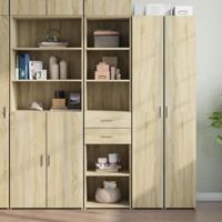 Hoge kast 45x42,5x185 cm bewerkt hout sonoma eikenkleurig - thumbnail
