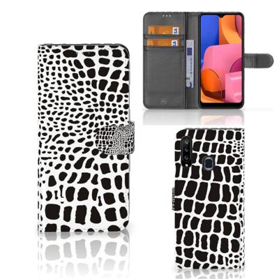 Samsung Galaxy A20s | Telefoonhoesje | Met pasjeshouder | Slangenprint