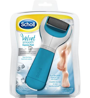 Scholl Velvet Smooth Voetvijl El.+exfol. Dh Blauw