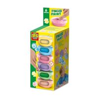 SES Vingerverf pastel 6 kleuren x 45 mL - thumbnail