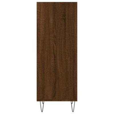 Dressoir 34,5x32,5x90 cm bewerkt hout bruineikenkleurig Dressoir 34,5x32,5x90 cm bewerkt hout bruineikenkleurig