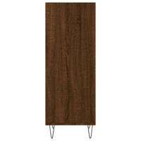 Dressoir 34,5x32,5x90 cm bewerkt hout bruineikenkleurig - thumbnail