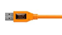 Tether Tools USB-kabel USB-A stekker, USB-C stekker 0.50 m Oranje 90° haaks naar rechts TET-CUCRT02-ORG - thumbnail