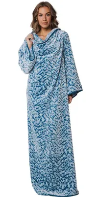 Rebelle dames fleece pyjama jurk - Draagbaar fleece denken