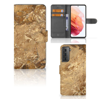 Samsung Galaxy S21 | Bookcase | Marmer Creme - thumbnail