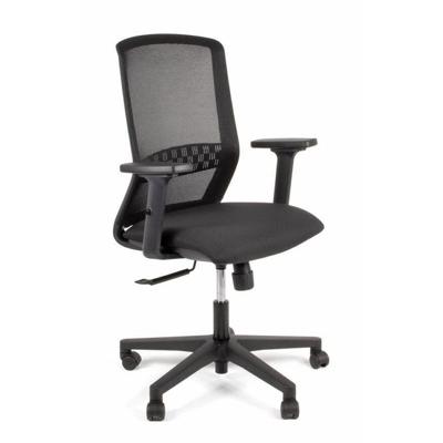 Linea Fabbrica Tekna 01 Zwart/Zwart Bureaustoel met 2D Armleuning Linea Fabbrica Tekna 01 Zwart/Zwart Bureaustoel met 2D Armleuning