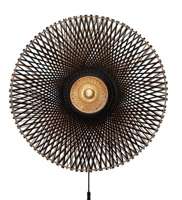 GOOD&MOJO Wandlamp 'Kalimantan' Bamboe, 87cm, kleur Zwart/Naturel GOOD&MOJO Wandlamp 'Kalimantan' Bamboe, 87cm, kleur Zwart/Naturel