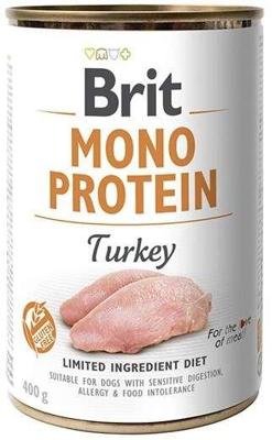 Brit Mono Protein kalkoen natvoer hond 12 x 400 g Brit Mono Protein kalkoen natvoer hond 12 x 400 g