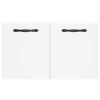 Wandkast 60x36,5x35 cm bewerkt hout wit - thumbnail