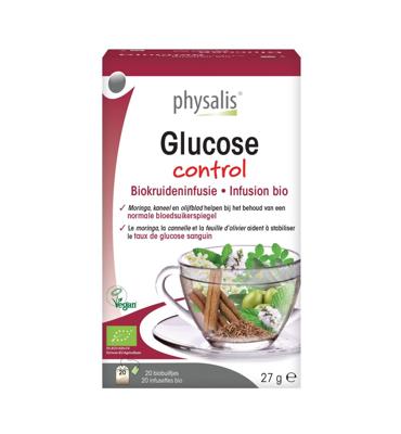Physalis Glucose control infusion bio 20 Zakjes Physalis Glucose control infusion bio 20 Zakjes