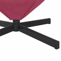 Hangstoel fluweel wijnrood - thumbnail