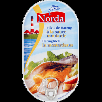 Norda Haringfilets in Mosterdsaus 200 g bij Jumbo