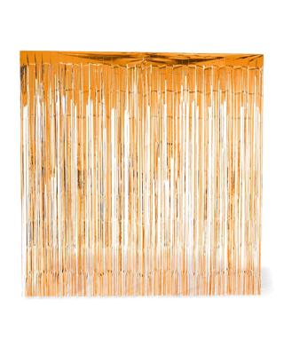 HEMA Glittergordijn 200x200cm Koningsdag (oranje)