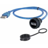 encitech 1310-1032-01 1310-1032-01 USB 2.0-stekker A Chassisbus, inbouw M22 1 stuk(s) - thumbnail