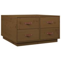 Salontafel 80x80x45 cm massief grenenhout honingbruin - thumbnail