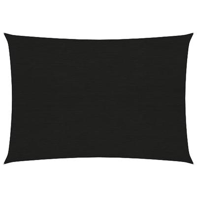 VidaXL Zonnezeil 160 g/m² 3x4,5 m hdpe zwart