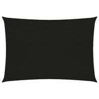 VidaXL Zonnezeil 160 g/m² 3x4,5 m hdpe zwart - thumbnail