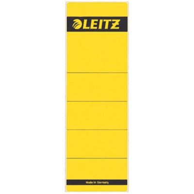 Leitz rugetiketten, zelfklevend, ft 6,1 x 19,1 cm, pak van 10 stuks, geel