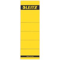 Leitz rugetiketten, zelfklevend, ft 6,1 x 19,1 cm, pak van 10 stuks, geel - thumbnail
