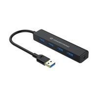 Conceptronic C4PUSB3 interface hub USB 3.2 Gen 1 (3.1 Gen 1) Type-A 5000 Mbit/s Zwart - thumbnail