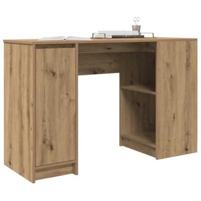 Bureau 120x42x76 cm spaanplaat ambachtelijk eikenkleurig