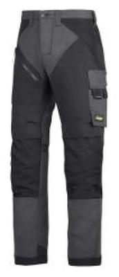 Snickers Workwear 6303 Ruffwork werkbroek - staalgrijs/zwart - maat 50