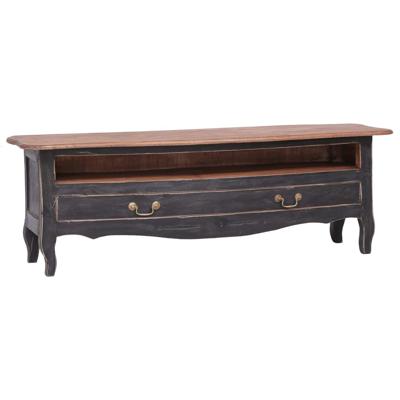 VidaXL Tv-meubel 120x30x40 cm massief mahoniehout zwart