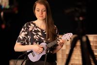Ortega Keiki K2-LAF Soprano Size Ukulele Lavender Field sopraan ukelele set - thumbnail