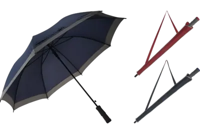 Paraplu 104 cm blauw of bordeaux