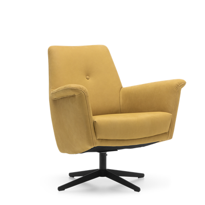 Fauteuil X-105 Geel Leer