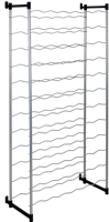 Metaltex Bardolino Flessenrek voor 72 Flessen 59x26x124 cm Zilver/Zwart - thumbnail