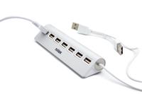 Hub USB Nilox NXHU7ALU2 Grijs - thumbnail