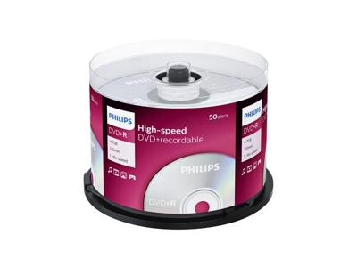Dvd+r philips 4.7gb 16x sp (50) | 15 stuks