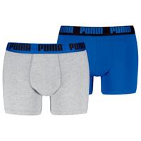Puma Boxershorts Everyday Basic 2-pack Light Grey Melange / Blue-XXL - thumbnail