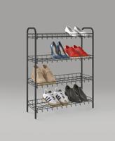 Metaltex Schoenenrek 4 Rekken 64x23x80.5 cm Zwart - thumbnail