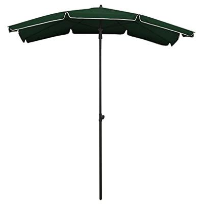 VidaXL Parasol met paal 200x130 cm groen