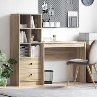 Bureau met lade 2 pcs Sonoma Eiken - thumbnail