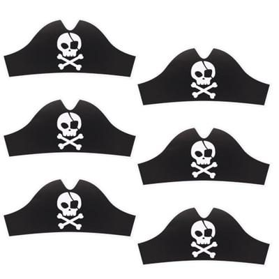 Pirate Party Piratenhoeden Zwart (6st)