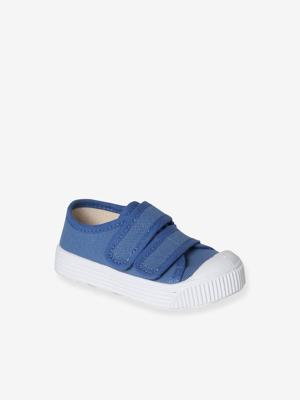 Babysneakers met klittenband - Gemaakt in Frankrijk indigoblauw