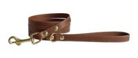 Sazzz hondenriem passion classic leer zadel bruin 147x1,5 cm - thumbnail
