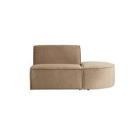 Tikamoon - Modulaire loungefauteuil Dario in camelkleurige stof - thumbnail