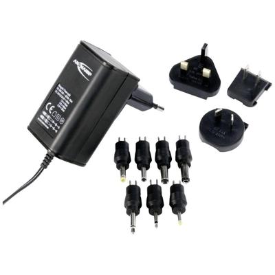 Ansmann 1209-0000 Stekkernetvoeding, instelbaar 3 V/DC, 4.5 V/DC, 5 V/DC, 6 V/DC, 7.5 V/DC, 9 V/DC, 12 V/DC 600 mA 7.2 W Ansmann 1209-0000 Stekkernetvoeding, instelbaar 3 V/DC, 4.5 V/DC, 5 V/DC, 6 V/DC, 7.5 V/DC, 9 V/DC, 12 V/DC 600 mA 7.2 W